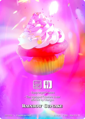 Regenbogen-Cupcake