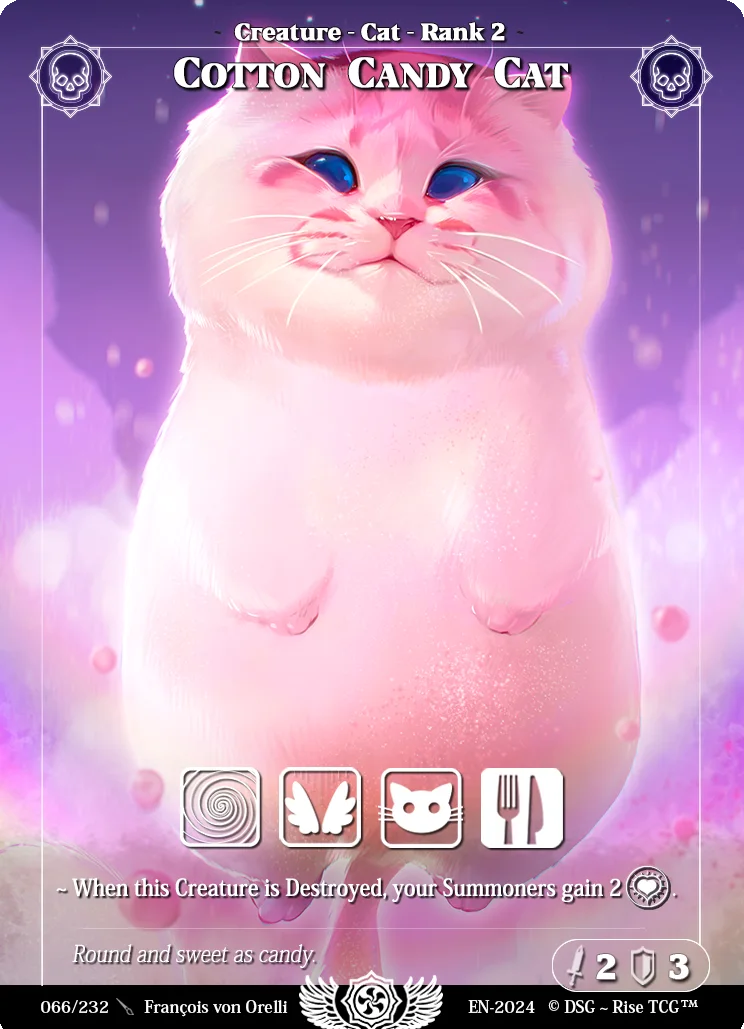 Zuckerwatte-Katze