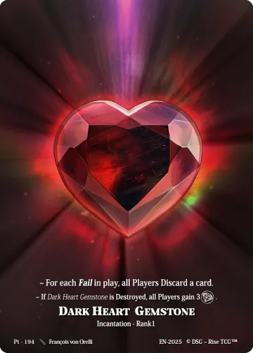 dark heart gemstone