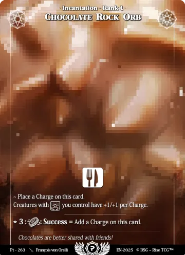 chocolate rock orb