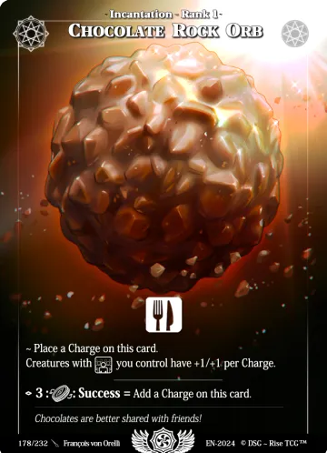 Orbe de Roca de Chocolate