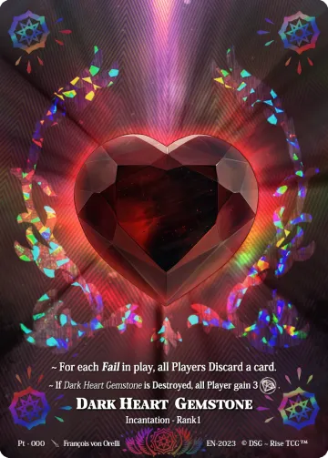 Gema Corazón Oscuro Corrupta
