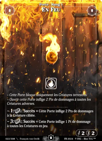 en feu