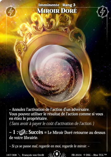 mirroir doré