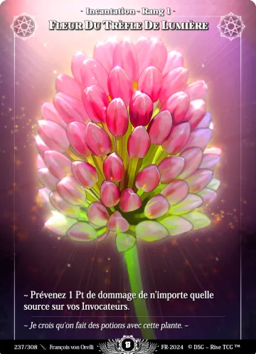 fleur du trèfle de lumière
