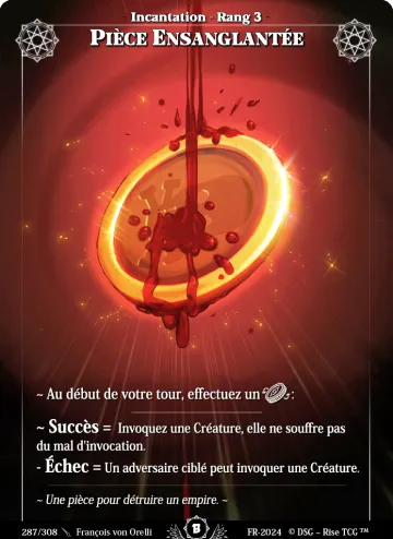 pièce ensanglantée