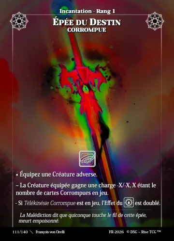 Epée du Destin Corrompue