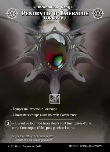 Pendentif D'émeraude Corrompu