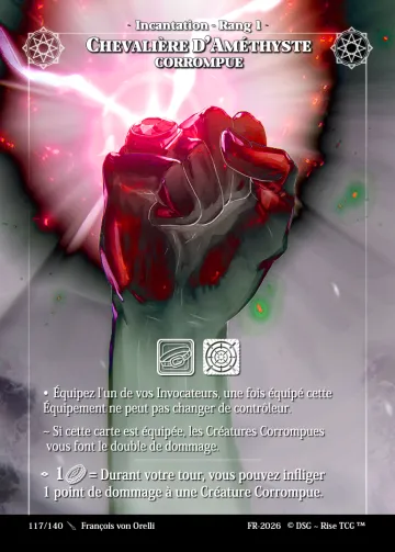 Chevalière D'Améthyste Corrompue
