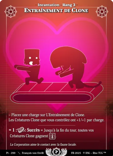 entraînement de clone