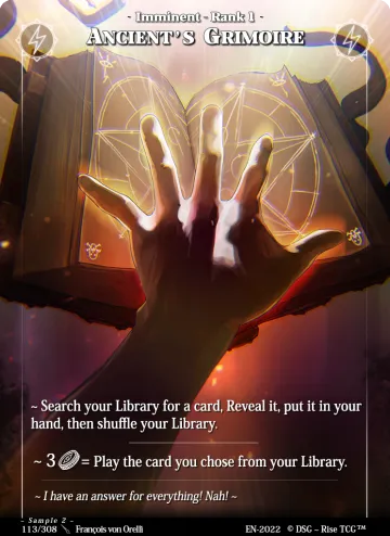 grimoire des anciens