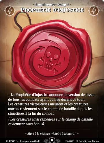 Prophétie D'Injustice