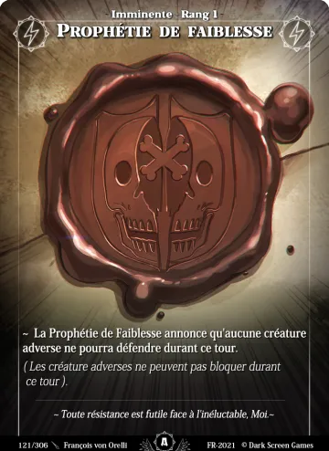 Prophétie De Faiblesse
